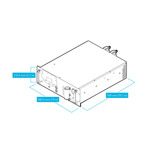 NM Plus 100 Rack Hydrogen + Zero Air Generator